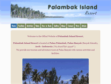 Tablet Screenshot of palambakislandresort.com